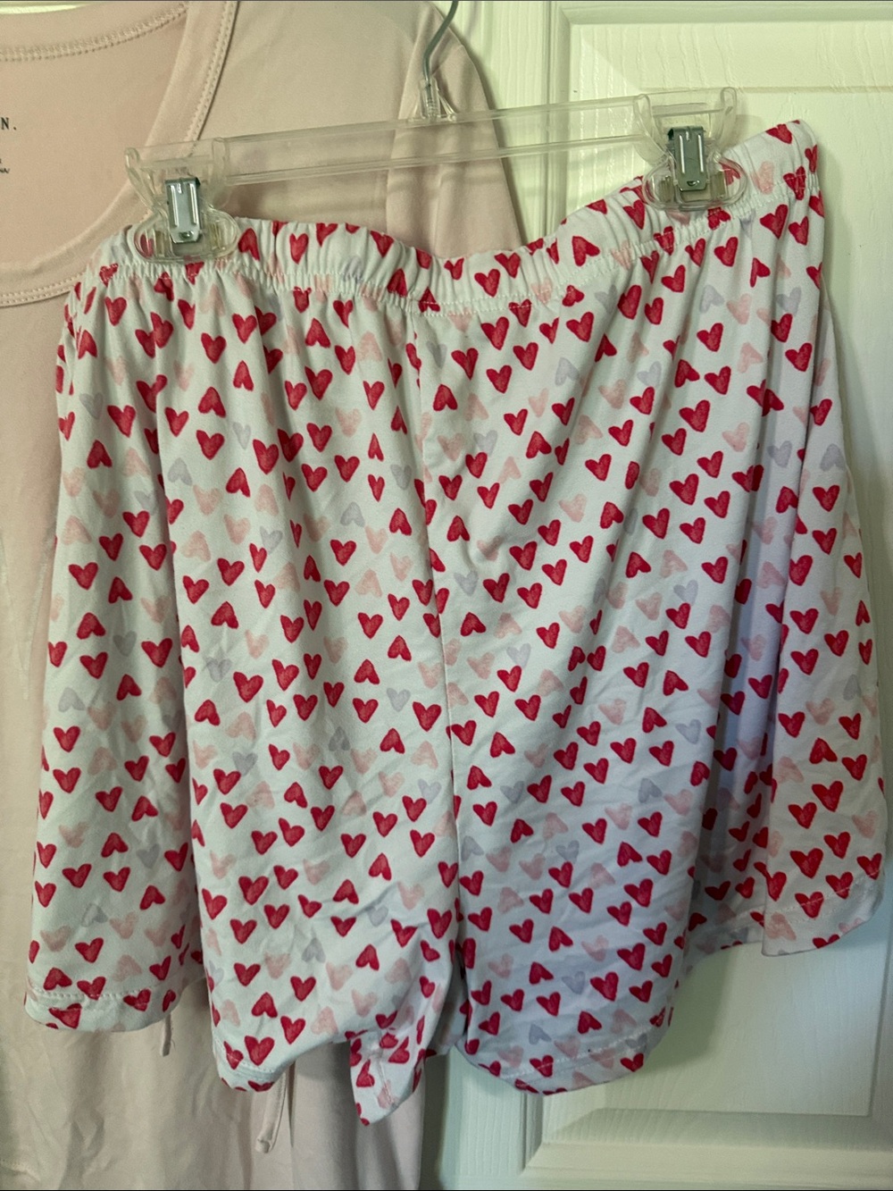 Rae Dunn Light Pink 'LOVE' Lounge Top with Heart Shorts - Picture 7 of 7